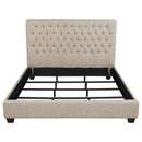 Coaster Furniture Chloe 300007KW Upholstered California King Panel Bed - Oatmeal IMAGE 3