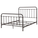  Coaster Furniture Livingston 300399Q Metal Queen Open Frame Bed - Dark Bronze IMAGE 3