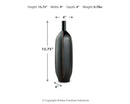 Rhaveney - Vase (Set of 3) - Large - Black
