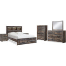  Signature Design by Ashley Drystan B211B79 8 pc Queen Bookcase Bedroom Set IMAGE 2