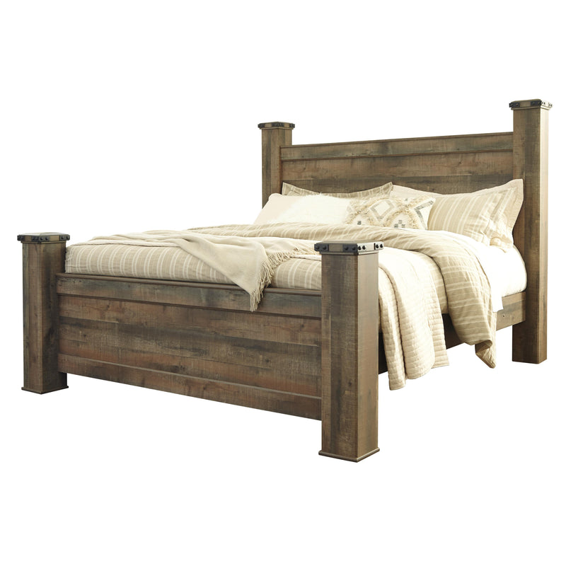  Signature Design by Ashley Trinell B446B75 6 pc King Poster Bedroom Set IMAGE 2