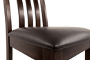 Haddigan - Dining UPH Side Chair (Set of 2) - Dark Brown