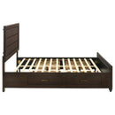 Coaster Furniture Kauffman 204390Q Wood Queen Storage Panel Bed - Dark Cocoa IMAGE 8