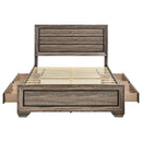 Coaster Furniture Kauffman 204190Q Wood Queen Storage Panel Bed - Washed Taupe IMAGE 6