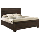 Coaster Furniture Kauffman 204390KE Wood Eastern King Storage Panel Bed - Dark Cocoa IMAGE 3
