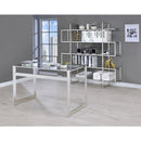Coaster Furniture Hartford 800746 47-inch Glass Top Writing Desk - Chrome IMAGE 10