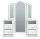 Kozlani - 3 Pc. - Vanity, Mirror And Stool - White