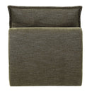 Leighton - Modular Armless Chair With 1 Pillow - Green Chenille