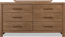 Morris - 6 Drawer Dresser - Claystone
