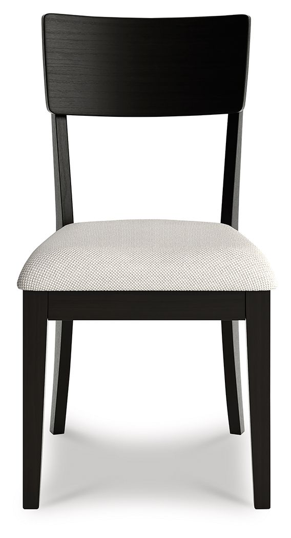 Portdown - Dining Upholstered Side Chair (Set of 2) - Black