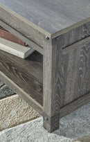 Freedan - Rect Lift Top Cocktail Table - Grayish Brown