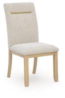 Lasinger - 5 Pc. - Dining Table And 4 Upholstered Side Chairs - Light Brown