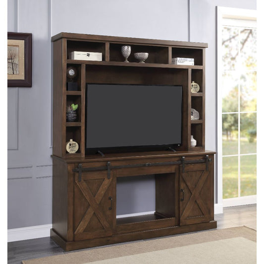 Aksel - Entertainment Center (Include 91617Fir) - Walnut