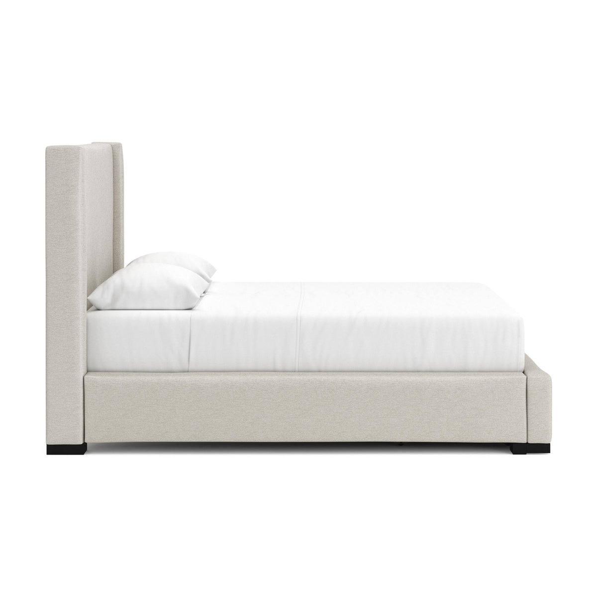 Brozmont - Queen Upholstered Storage Bed - Oatmeal