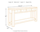 Gavelston - Sofa Table - Black