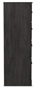 Belachime - Four Drawer Chest - Charcoal