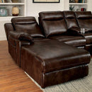  Furniture of America Hardy CM6781BR-SECTIONAL Sectional w/ Console IMAGE 4