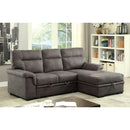  Furniture of America Blaire Stationary Faux Leather Sleeper Sectional CM6839-SECTIONAL IMAGE 2