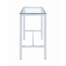 Coaster Furniture Pub Height Dining Table with Glass Top and Trestle Base 104873 IMAGE 3