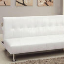  Furniture of America Bulle Leatherette Futon CM2669P-WH IMAGE 2
