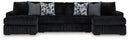 Midnight-Madness - 4 Piece Sectional Set