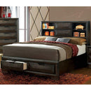  Furniture of America Nikomedes California King Bookcase Bed with Storage CM7557CK-BED IMAGE 2