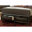  Furniture of America Nikomedes California King Bookcase Bed with Storage CM7557CK-BED IMAGE 4