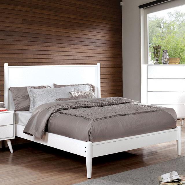 Furniture of America Lennart CM7386WH-CK California King Bed IMAGE 1