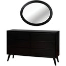  Furniture of America Lennart Dresser Mirror CM7386BK-MO IMAGE 2