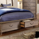  Furniture of America Belgrade I California King Upholstered Panel Bed with Storage CM7614CK-BED IMAGE 2