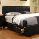  Furniture of America Burlington King Upholstered Panel Bed with Storage CM7009EK-BED IMAGE 2