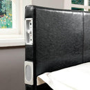  Furniture of America Evans California King Upholstered Panel Bed CM7099EX-CK-BED IMAGE 2