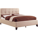  Furniture of America Cressida King Upholstered Panel Bed CM7725BG-EK-BED IMAGE 1