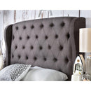  Furniture of America Fontes King Upholstered Panel Bed CM7050GY-EK-BED IMAGE 4