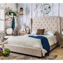  Furniture of America Fontes King Upholstered Panel Bed CM7050IV-EK-BED IMAGE 2