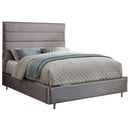  Furniture of America Gillian Full Upholstered Panel Bed CM7262GY-F-BED IMAGE 1