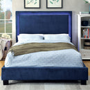  Furniture of America Erglow I Full Upholstered Panel Bed CM7695NV-F-BED IMAGE 2
