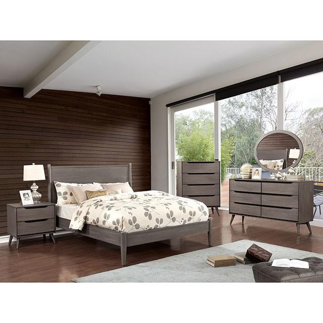 Furniture of America Lennart CM7386GY-CK California King Bed IMAGE 2