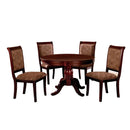  Furniture of America Round St. Nicholas II Dining Table with Pedestal Base CM3224RT-TABLE IMAGE 3