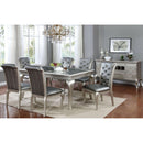  Furniture of America Amina Dining Table with Glass Top CM3219T-66 IMAGE 5