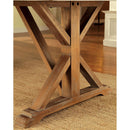  Furniture of America Armous I Dining Table with Metal Top & Pedestal Base CM3533T IMAGE 5