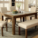  Furniture of America Melston I Dining Table with Stone Top CM3531T IMAGE 2