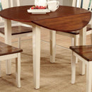  Furniture of America Round Dover II Dining Table CM3326WC-RT IMAGE 2