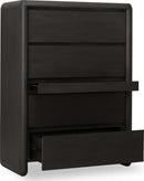 Xolani - Five Drawer Acacia Wood Chest With Jewelry Tray - Jaguar