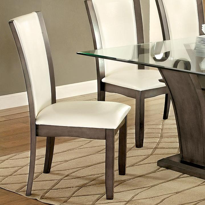  Furniture of America Manhattan Dining Chair CM3710GY-SC-2PK IMAGE 1