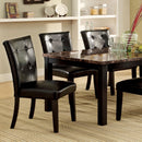  Furniture of America Clayton I Dining Table with Marble Top & Pedestal Base CM3870T IMAGE 2