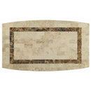  Furniture of America Oval Lisbon I Dining Table with Marble Top CM3693OT IMAGE 2