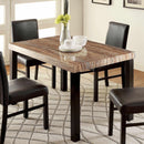  Furniture of America Rockham I Dining Table with Faux Marble Top CM3278T IMAGE 1