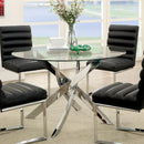  Furniture of America Yasmin Dining Table with Glass Top CM3381T-TABLE IMAGE 1
