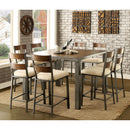  Furniture of America Square Jazlyn II Counter Height Dining Table CM3686PT-TABLE IMAGE 4